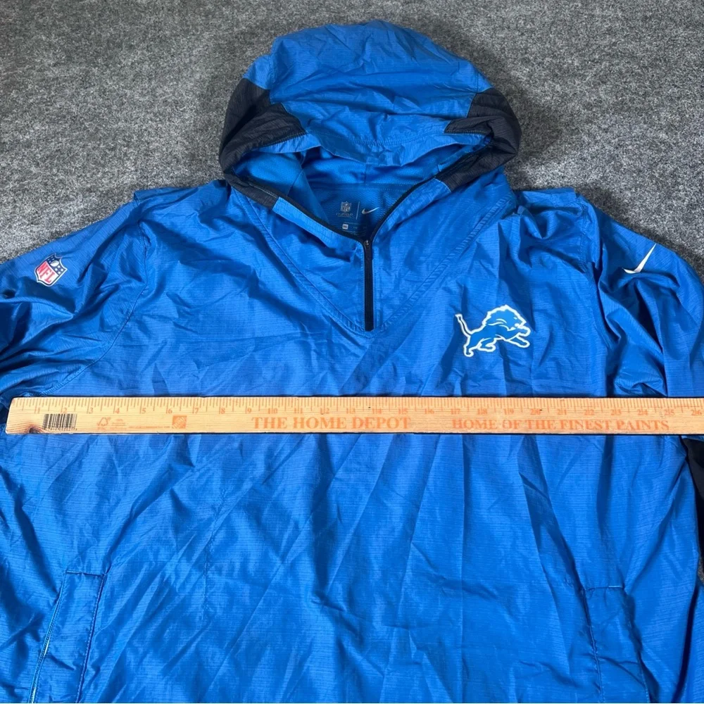 Nike Detroit Lions Jacket Hoodie Mens‎ XXL Nike Coach Issue On Field Full Zip